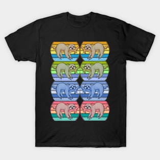 Colourful Sloths T-Shirt